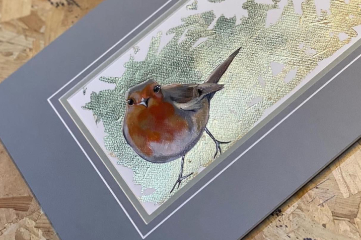 Robin painting with gold leaf 4 966x644.jpg